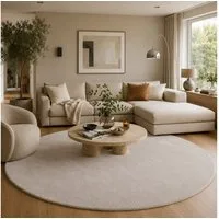 Snapstyle Hochflor-Teppich Super Soft Hochflorteppich Livorno Rund, Rund, Höhe: 17 mm