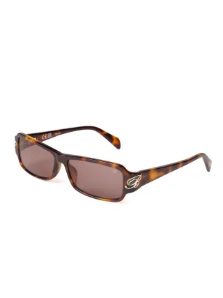 Blumarine Sonnenbrille Glänzendes Gelbes Havana