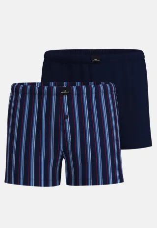 götzburg bodywear - Wäsche Männlich blau-mittel-streifen - Gr. - 5