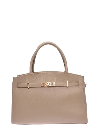 Isabella Rhea Beige Rindsledertasche