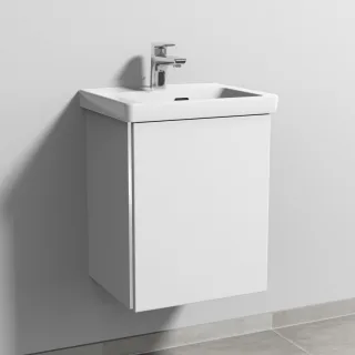 Sanipa 3way Waschtischunterbau zu Villeroy & Boch Subway 3.0 Waschtisch mit 1 Tür, Weiß-Soft BR84343