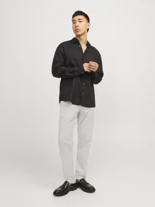 JACK&JONES - JPSTACE SUMMER LINEN BLEND CHINO PANT SN Crockery - Gr. - 34