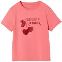 vertbaudet Kurzarmshirt T-Shirt Mädchen mit Print BASIC