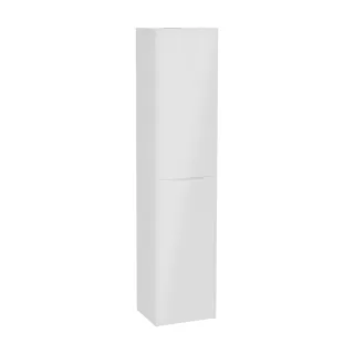 VitrA New Integra Square Hochschrank mit 2 Türen 40 x 35 x 180 cm (BxTxH) Weiß Hochglanz,80300 80300