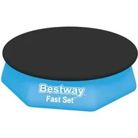 BESTWAY Pool-Abdeckplane Bestway PVC Pool Abdeckplane Ø244cm