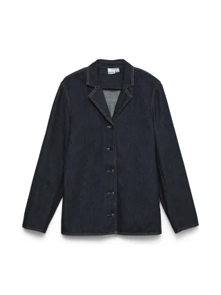 VERO MODA - VMKANIKA LS DENIM BLAZER SHIRT SI352 Dark Blue Denim - Gr. - S