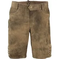 Spieth & Wensky Lederhose SPIETH & WENSKY Leder-Shorts Pio schotter Ziegenleder