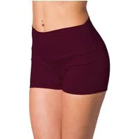 Alkato Yogashorts Alkato Damen Shorts mit Hohem Bund Hotpants Radlerhose Long Shorts