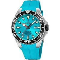 Festina Taucheruhr Diver Collection F20664/5, Armbanduhr, Quarzuhr, Herrenuhr, bis 20bar wasserdicht, Silikonarmband