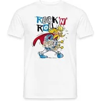 Spreadshirt T-Shirt Asterix & Obelix Troubadix Singt Rock'N'Roll Männer T-Shirt (1-tlg)