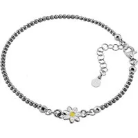 SilberDream Silberarmband SilberDream Armschmuck 18-21cm geschwärzt (Armband), Damen Armband Blume, ca. 18cm + 3cm Verlängerung aus 925 Sterling Silb