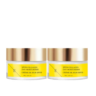 2x SPF 50 Kollagen-Tagescreme 50ml
