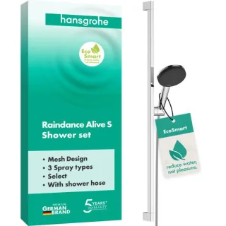 hansgrohe Raindance Alive Select S Duschset 24601000 Brausestange Unica E, 3jet, chrom
