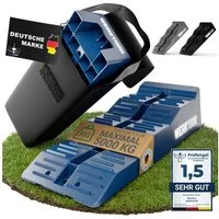 Werkthor Auffahrrampe Auffahrkeile für Wohnmobil - [2er Set] bis 5T inkl. Tasche, 3 Stufen