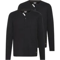 Blend Langarmshirt BHHollie (2-tlg) (2-tlg) 2er Pack Klassisches Grandad-Longsleeve