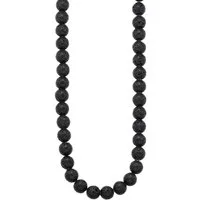 Bruno Banani Edelstahlkette Schmuck Geschenk Lavasteinkette, mit Lavastein