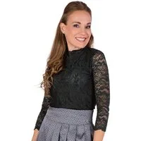 Spieth & Wensky Trachtenbluse Blusenshirt - AMBERG - altrosa, dunkelgrün