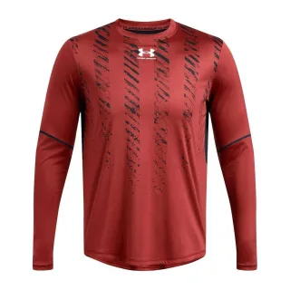 Under Armour - T-Shirt für Herren, Regulär, Langärmlig (Orange)