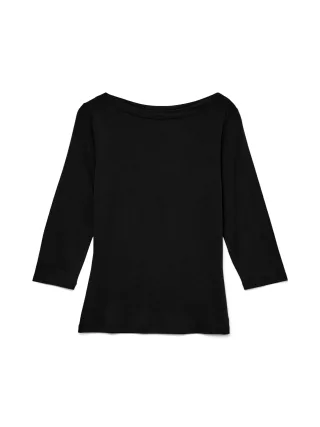 VERO MODA - VMPANDA MODAL 3/4 TOP JRS NOOS Black - Gr. - M