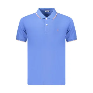 Coveri Moving Blaue Baumwolle Herren Poloshirt