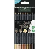 Faber-Castell Filzstift Faber-Castell Buntstifte Black Edition, Skin Tones, 12er Set