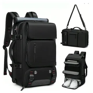 Xmund Unisex Travel Backpack Cabin Bags Multi-functional Shoulder/Handbag Laptop Compartment Ideal for Camping Hiking Da