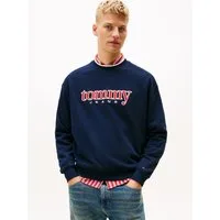 Tommy Jeans Sweatshirt TJM 90S TEXTURE GRAPHIC CREW gerippter Rundhals, regular fit
