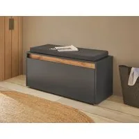 Home affaire Polsterbank GiRON/CiTY, Garderobenbank mit Klappe, Sitzbank in vier Farben (2-St), viel Stauraum, Platz für ca. 8 Paar Schuhe, 100 cm breit