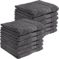 REDBEST Handtuch Handtuch "Chicago" 12er-Pack, Frottier, Walk-Frottier Uni