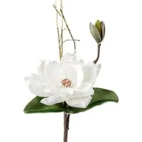 Kunstblume Foam Flower, formano, Höhe 45 cm, Höhe: 45cm, Farbe: Weiß, Motiv: Magnolie