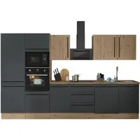 KOCHSTATION Küchenzeile Florida, Breite 340 cm, wahlweise mit E-Geräten,Softclose für Türen/Schubkästen