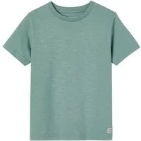 vertbaudet T-Shirt Jungen T-Shirt BASIC Zierlabel am Saum