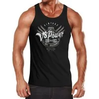 Neverless Tanktop Herren Tank-Top V8 Power Motor Block Tuning Muskelshirt Muscle Shirt Neverless® mit Print