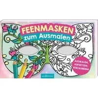 Spiel Feenmasken zum Ausmalen