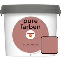 Alpina Wandfarbe Alpina Pure Farben Wandfarbe rhabarberrot 2,5 L