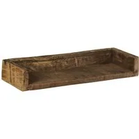 Ib Laursen Wandregal Ib Laursen - Wandregal Regal Regalbrett mit Rand 45x7x15cm Holz Unika
