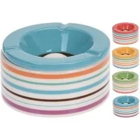 BURI Aschenbecher Aschenbecher Keramik Bunt Tisch Ascher Wind Gastronomie Zigaretten