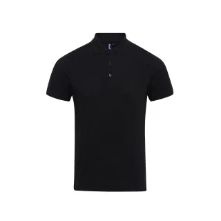 Premier Mens Coolchecker Plus Pique Polo mit CoolPlus (Schwarz)