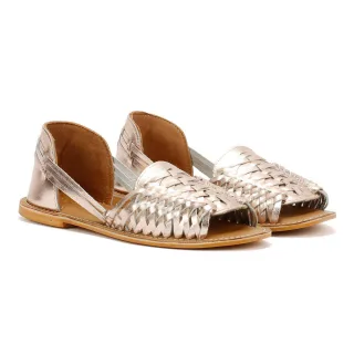 Tower Footwear Hurache Damen Gold Sandalen