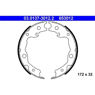 ATE Bremsbackensatz hinten Nissan Renault Toyota