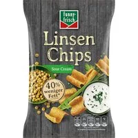 funny-frisch Knabberei, funny frisch Linsen Chips Sour Cream Style glutenfrei vegetarisch 90g