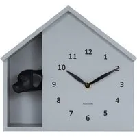 Karlsson Uhr Kuckucksuhr Peeking Doggy Grau