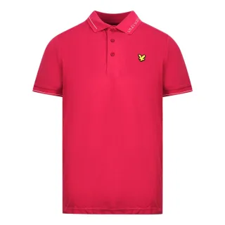 Lyle & Scott Cranberry Poloshirt mit Marken-Kragen