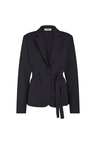 Studio Anneloes - Elin bonded blazer black - Gr. - S