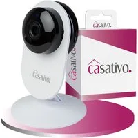 Casativo IP-Überwachungskamera Full-HD Überwachungskamera 135° Weitwinkel 10m-Nachtsicht & WLAN USB (Innenbereich, 1-tlg., Nachtsicht 10 m, Bewegungserkennung, 135°/85° Schwenkfunktion)