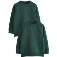 Next Sweatshirt Schulpullover mit V-Ausschnitt 2er-Pack (2-tlg)