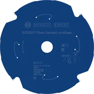 Bosch EXPERT Fiber Cement Kreissägeblatt, 165x20 mm, Z4 - 2608902200