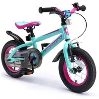 Bikestar Kinderfahrrad Urban Jungle, 12 Zoll, ab 82 cm, 3 - 5 Jahre, Jungen, Mädchen, 1 Gang, Handbremse, Rücktrittbremse, Kettenschutz, Höhenverstellbar