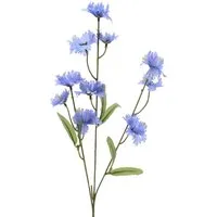 Kunstblume, Decoris season decorations, Kunstblumen Kornblume am Stiel 55cm blau
