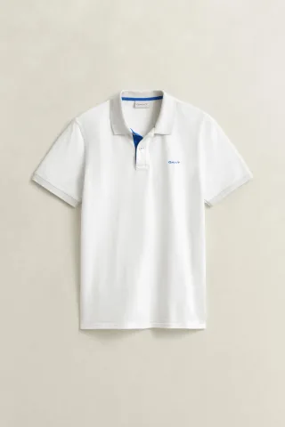 GANT - Kontrast Piqué Poloshirt eggshell - Gr. - L